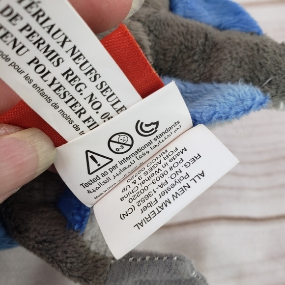 Adventure Planet Pteranodon Flying Dinosaur Plush Toy Posable 11 Inch Blue Gray - Picture 7 of 8